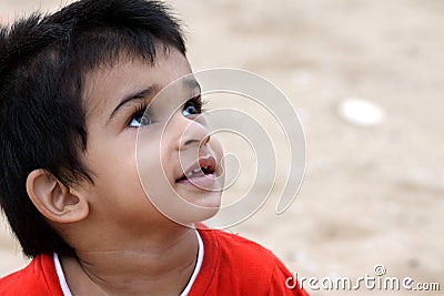 Indian Little Boy Stock Photo