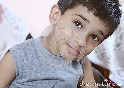 Indian Little Boy Stock Photo