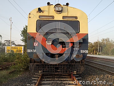 Indian local railway Editorial Stock Photo