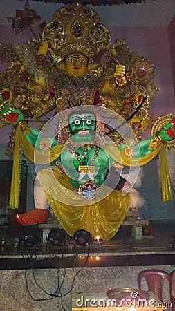 Indian Maa Durga devi in festival Editorial Stock Photo