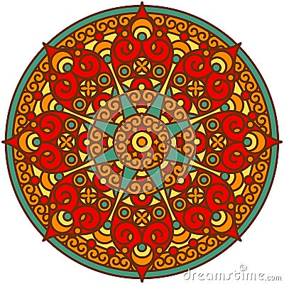 Indian mandala Vector Illustration