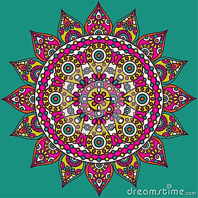 Indian mandala Vector Illustration