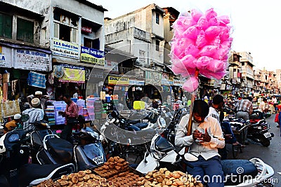 Indian Market Place Editorial Stock Photo