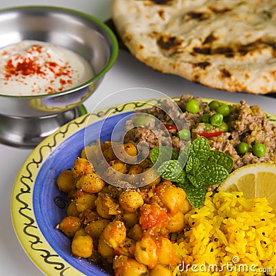 Indian Meal Stock Photo