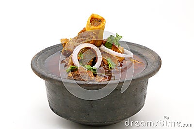 Indian meat dish or mutton curry Stock Photo