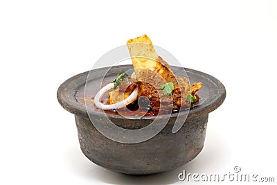 Indian meat dish or mutton curry Stock Photo
