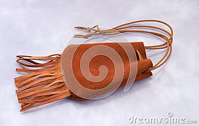 Indian medicine pouch Stock Photo