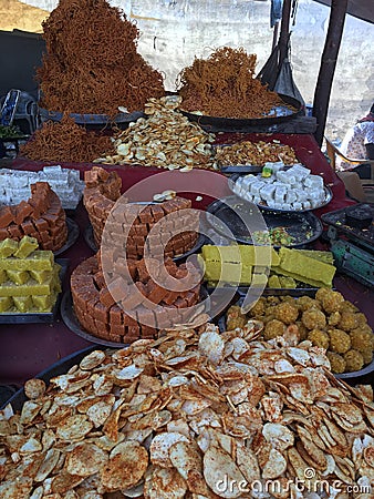 Indian mix Sweet Stock Photo