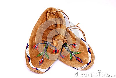 Indian Moccasins Stock Photo