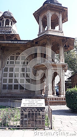 Indian monuments tansen makbara in gwalior Editorial Stock Photo