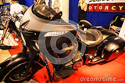 Indian Motor Cycle in Rome Italy Editorial Stock Photo