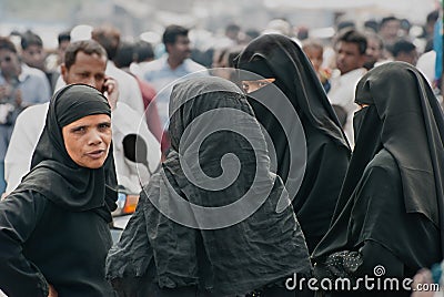 Indian Muslim women Editorial Stock Photo