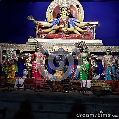 INDIAN Navrattee or Durga Puja celebrated all Hindu Religion. Editorial Stock Photo