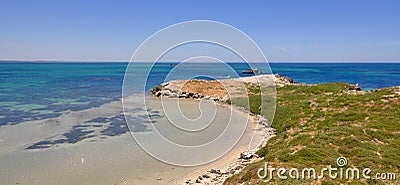 Indian Ocean View: Penguin Island, Western Australia Stock Photo