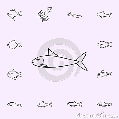 indian oil sardien icon. Fish icons universal set for web and mobile Stock Photo