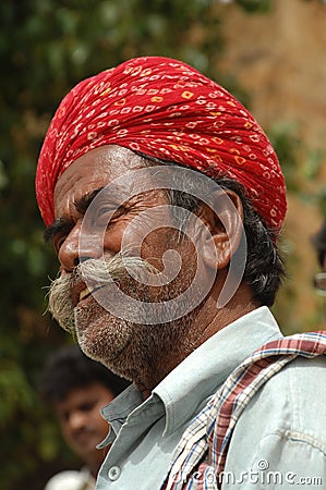 Indian Old man in getup Editorial Stock Photo