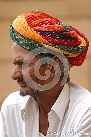 Indian Old man in getup Editorial Stock Photo