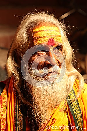 Indian Old man in getup Editorial Stock Photo