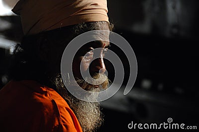 Indian Old man in getup Editorial Stock Photo