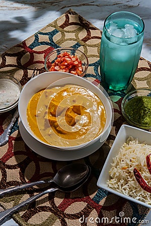 Indian Paneer Makhani Stock Photo