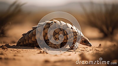 Indian Pangolins in their natural habitat Stock Photo