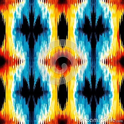 Vibrant Abstract Pattern With Cyan, Black, And Red Colors Stock Photo