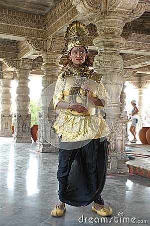 Indian People in getup at carnival Editorial Stock Photo