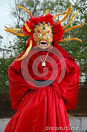 Indian People in getup at carnival Editorial Stock Photo