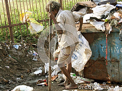 Indian poor man Editorial Stock Photo