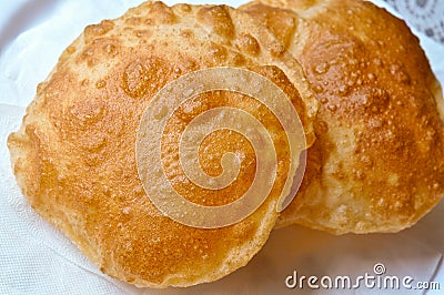 Indian poori Stock Photo