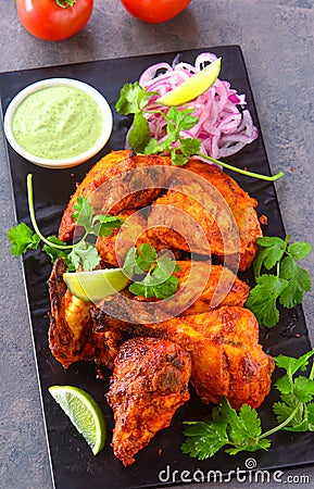 Tandoori chicken starter Stock Photo
