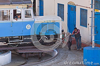 Indian Railway Scene Editorial Stock Photo