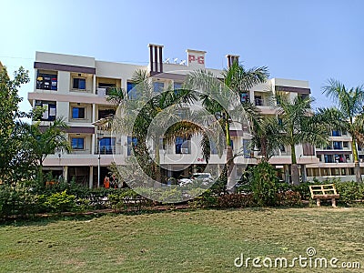 Indian residency bldg ready to move Editorial Stock Photo