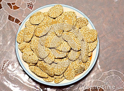 Indian Rewari sweet Stock Photo