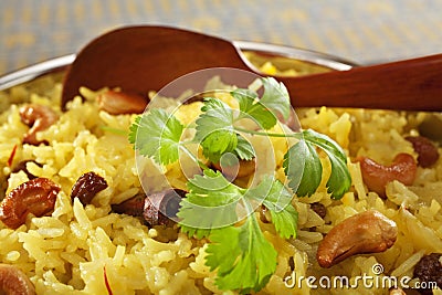 Indian Rice Pilau Stock Photo