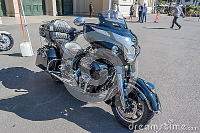 Indian Roadmaster motorcycle at Motorclassica Editorial Stock Photo