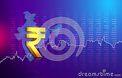 Indian rupee background with indian rupee symbo Stock Photo