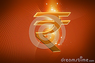 Indian Rupee sign Stock Photo