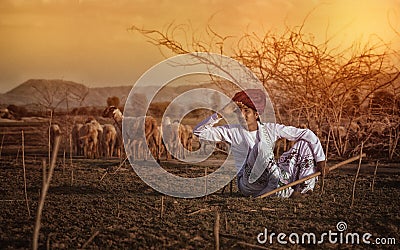 Rural Boy Stock Photo