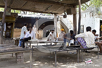 Indian rural cook Editorial Stock Photo