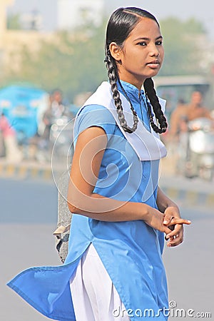 Indian school children Editorial Stock Photo