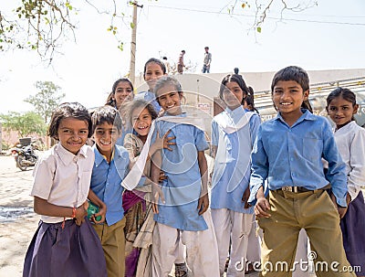 Indian School Children Editorial Stock Photo