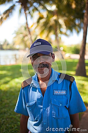 Indian security guard Editorial Stock Photo