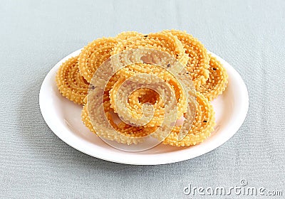 Indian Snack Chakli Stock Photo