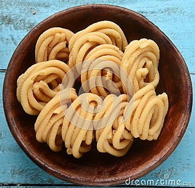 Indian snack-Chakli Stock Photo