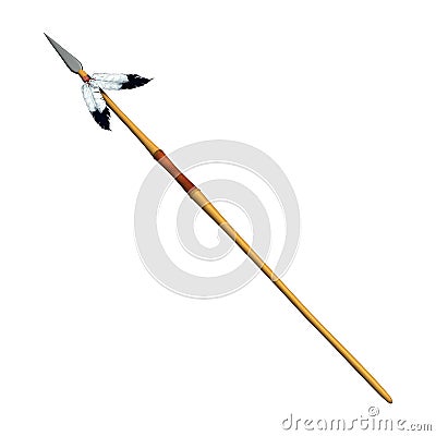 Indian Spear Stock Photo