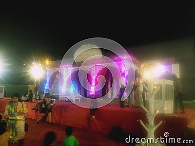 Indian Stage Design for All Event and party Editorial Stock Photo