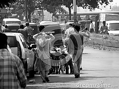 Indian Street Editorial Stock Photo