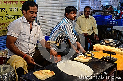 Indian street food vendors Editorial Stock Photo