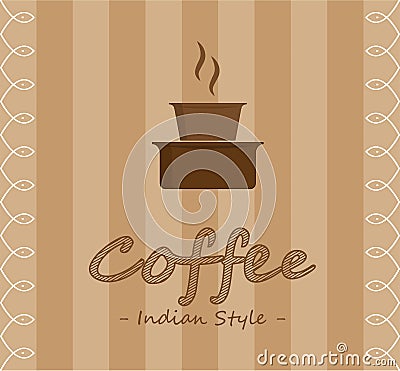 Indian style coffee Stock Photo